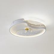 Lindby LED-loftlampe Kosmo, 40 cm, hvid, metal, moon