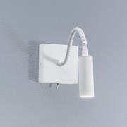 Væglampe Ojos, hvid, læselampe, justerbar, 33 cm, G9