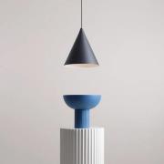 Hængelampe Form, sort, metal, Ø 24 cm, kegle, E27