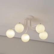 Astral loftlampe, hvid, længde 64 cm, stål/glas, 5 lyskilder.