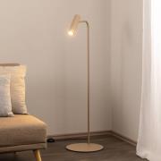 Gulvlampe Axion, beige, højde 115 cm, stål