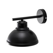 Væglampe Sven, sort-guldfarvet, Ø 21 cm, stål