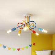 Loftlampe Oxford med 5 lyskilder, farvet