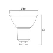 Sylvania LED-reflektorpære GU10 7W 6.500K 36° 620 lm hvid
