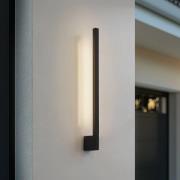 Lindby LED-væglampe Neano, 60 cm, sort, metal, IP54