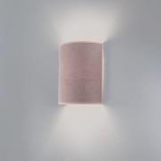 Celine væglampe, Soro, pink, stof, E27
