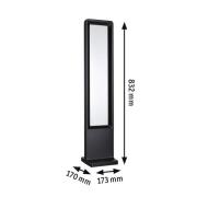 Paulmann LED-gadelampe Reana, antracit, 83 cm metal IP44