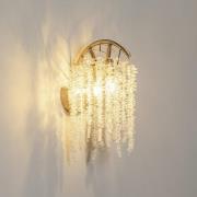 Væglampe Grape, messing antik Højde 42 cm metal/glas 2 lyskilder.