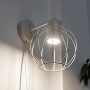 STARLIGHT væglampe, cremehvid 1 lyskilde Ø 18 cm metalstik