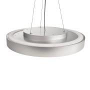 Menkar LED-hængelampe, sølvfarvet, Ø 60 cm, CCT, op/ned