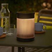 Solar bordlampe Coupar, sort, plast, IP44