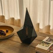 Gubi LED-bordlampe Bagdad, sort, højde 36 cm