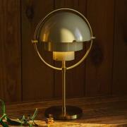 Gubi Akku-bordlampe-Multi-Lite, messing/grå, højde 30 cm