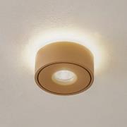 Arcchio LED-loftlampe Rotari, brun, op og ned