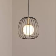 Hængelampe Bell S, Ø 24 cm, 1 lyskilde, sort/guld/hvid