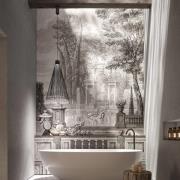 Karman udendørs LED-hængelampe Ikonika, sort, Ø 40 cm, IP55