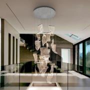 Velos LED-hængelampe, krom, 24 lys. , metal, plast