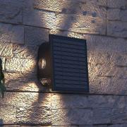 Calex Altamura udendørs LED-væglampe, indirekte, sort