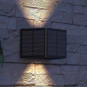 Calex Caserta udendørs LED-væglampe, op/ned, sort