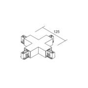 Ivela X-konnektor LKM DALI, sort, 3-faset, plast