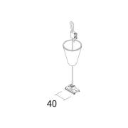 Ivela ophæng SQUARE 48 V, hvid, pendelhøjde 200 cm
