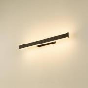 SLV LED-væglampe til badeværelset One Linear, 52 cm, sort, CCT