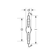 RADIUM Halogen-metaldamppære K12s 1000W HRI-TS D/S/PRO