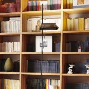 Oluce LED-gulvlampe Colombo, bronze/krom, metal