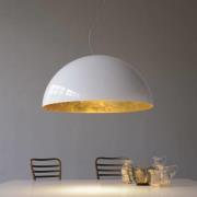 Oluce hængelampe Sonora, hvid, plast, E27