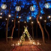 LED-lyskæde CADENA, 2.500 K, sort, 10 lyskilder, 10 m