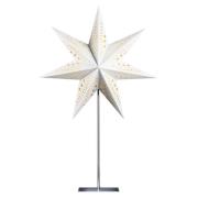 STERNTALER papirstjerne, hvid, 7-takket, Ø 45 cm, højde 70 cm