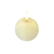 STERNTALER LED-vokslys, hvid, højde 9 cm, kugle, batteri