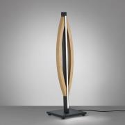 Quitani LED-bordlampe Kiera, eg/sort mat