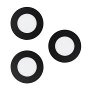 EGLO connect Smart LED-indbygningslampe Fueva-Z, sort, 3 stk