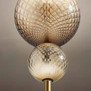 OLEV LED-gulvlampe TERRA&LUNA, guld/rav, metal/glas, 927