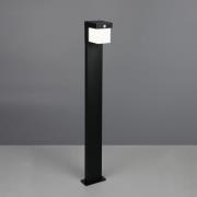 Solar vejlampe Colombo, sort mat, metal, højde 100 cm