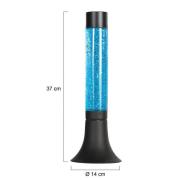 Bordlampe Volcan 4188, sort, glittereffekt, E14