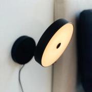 Dyberg Larsen LED-væglampe Starlight, sort, Ø 14 cm