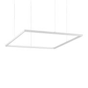 Ideal Lux LED-hængelampe Oracle Slim 90 x 90 cm hvid 3.000 K