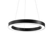 Ideal Lux LED-hængelampe Oracle, Ø 60 cm, sort, 3.000 K