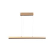 LED-hængelampe Vayana, længde 190 cm, sandfarvet, metal, CCT