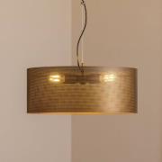 Hængelampe Zofia, kaffebrun, metal, Ø 50 cm, 3 lyskilder, E27