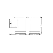 OSRAM LED-solcellelampe til udvendig vægmontering ENDURA STYLE OXFORD,...