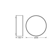 OSRAM loftlampe ORBIS PARIS, beige, Ø 30 cm, tekstil, E27