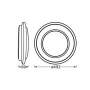 OSRAM LED-loftlampe ORBIS BERLIN, sort, Ø 49 cm, metal