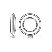 OSRAM LED-loftlampe ORBIS BERLIN, sort Ø 39 cm metal