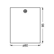 OSRAM loftspot SQUARE, sort, 8 x 8 cm, metal, GU10