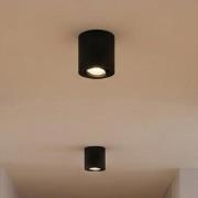 OSRAM loftspot ROUND, sort, Ø 8 cm, metal, GU10