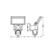 OSRAM SMART+ WiFi LED-udendørskamera FLOOD, grafit, sensor IP44