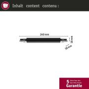 Paulmann URail skinneadapter Zigbee Dæmp/Switch sort